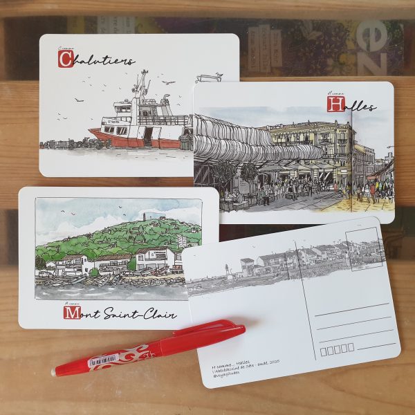 Cartes Postales - série "Sète"