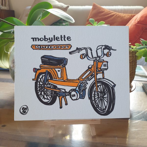 Toile "Motobécane orange"