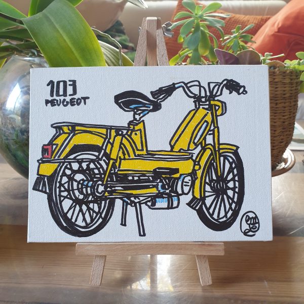 Toile "103 jaune"