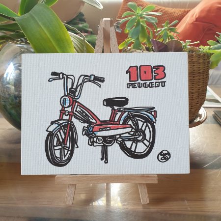 Toile "103 Rouge"