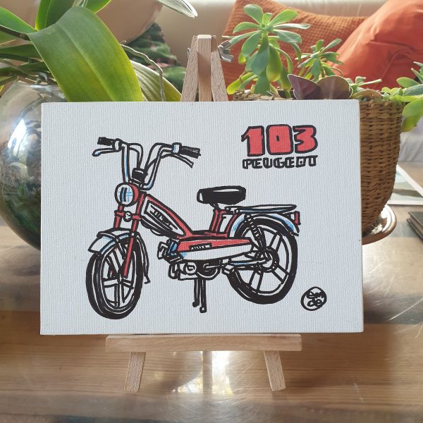 Toile "103 Rouge"